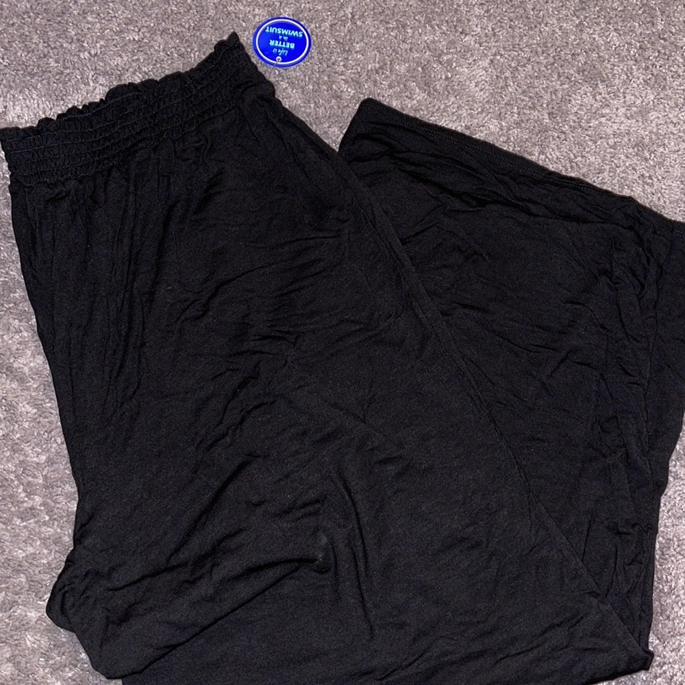 New elastic waist swimsuit coverup pants